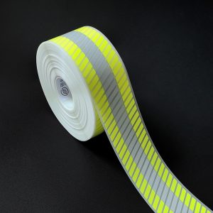 FR segmented transfer reflective tape yellow/silver